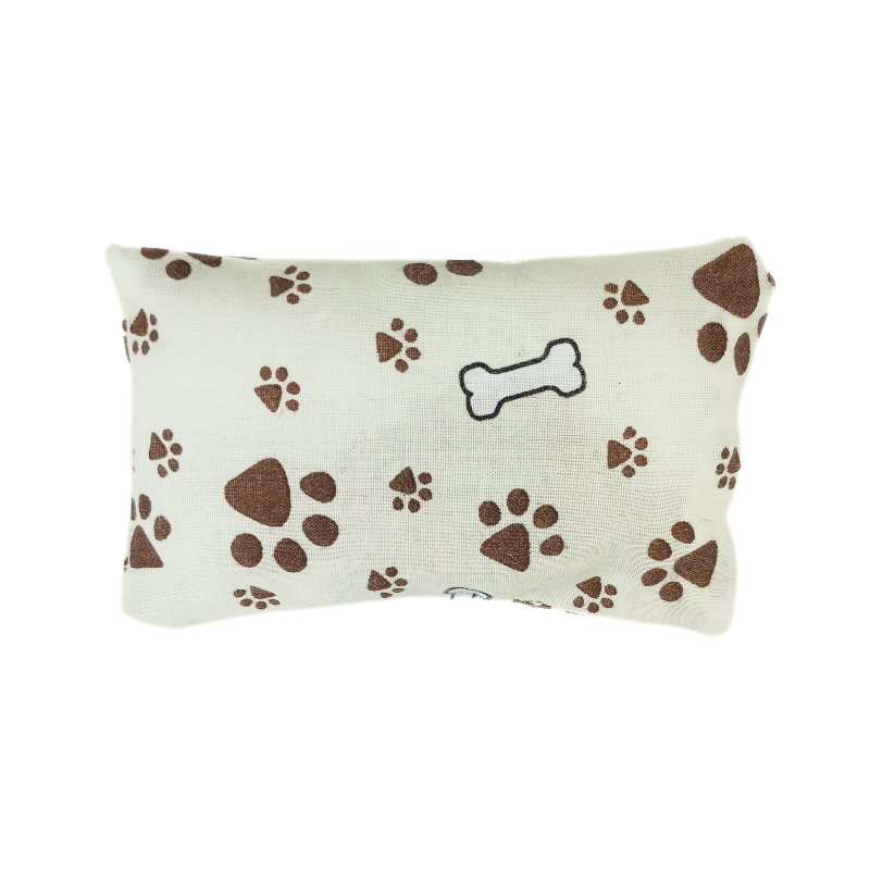 Relaxing Dream Pillow - Cream Dog Paws