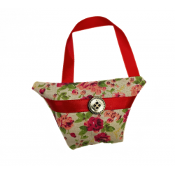 Beige & Red Floral Lavender...