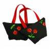 Set of 2 Mini Lavender Handbags - Black Cherry