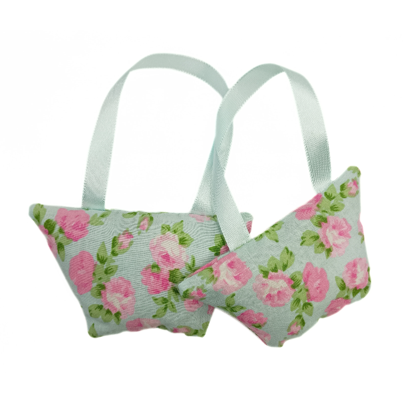 Set of 2 Mini Lavender Handbags - Blue & Baby Pink Floral