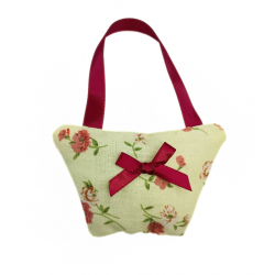 Cream & Burgundy Floral...