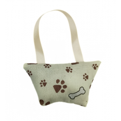Cream Paw Lavender Handbag