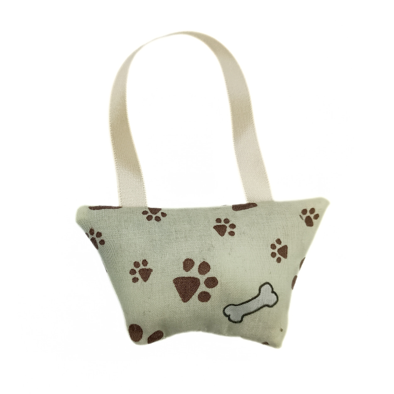 Cream Paw Lavender Handbag