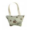 Cream Paw Lavender Handbag