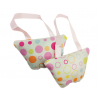 Set of 2 Mini Lavender Handbags - Funky Circles