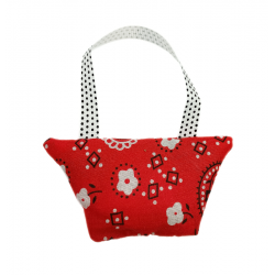 Red Paisley Lavender Handbag