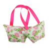 Set of 2 Mini Lavender Handbags - White & Pink Floral