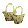 Set of 2 Mini Lavender Handbags - Yellow Butterfly