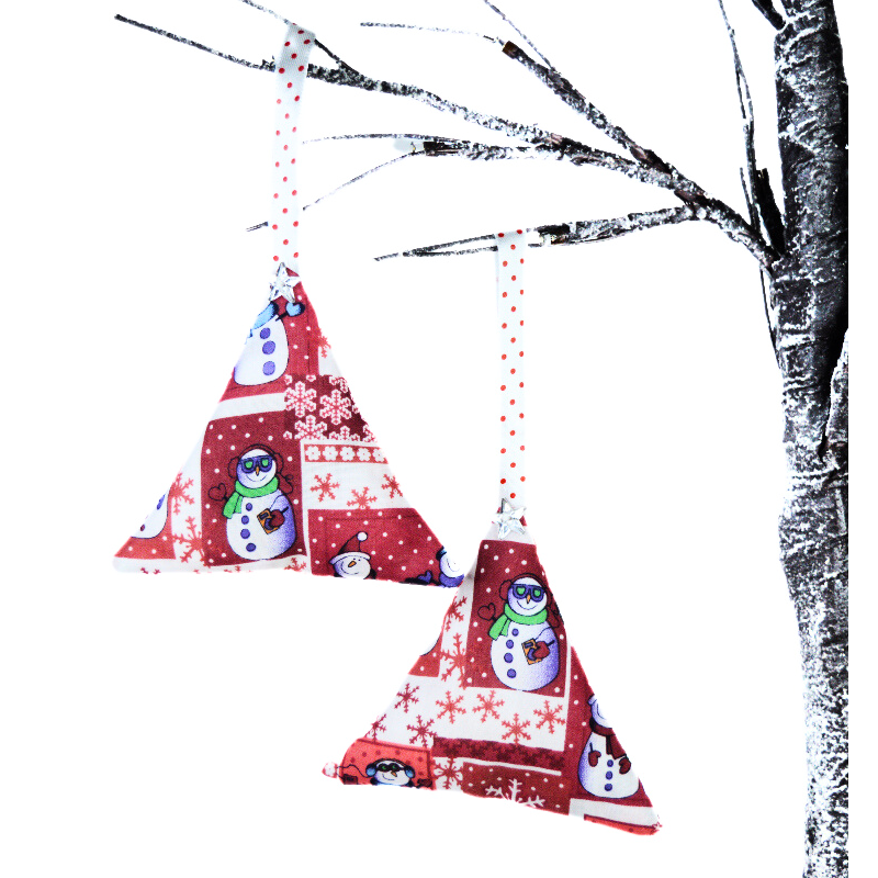 Christmas Scented Tree Decorations - Red Snowman