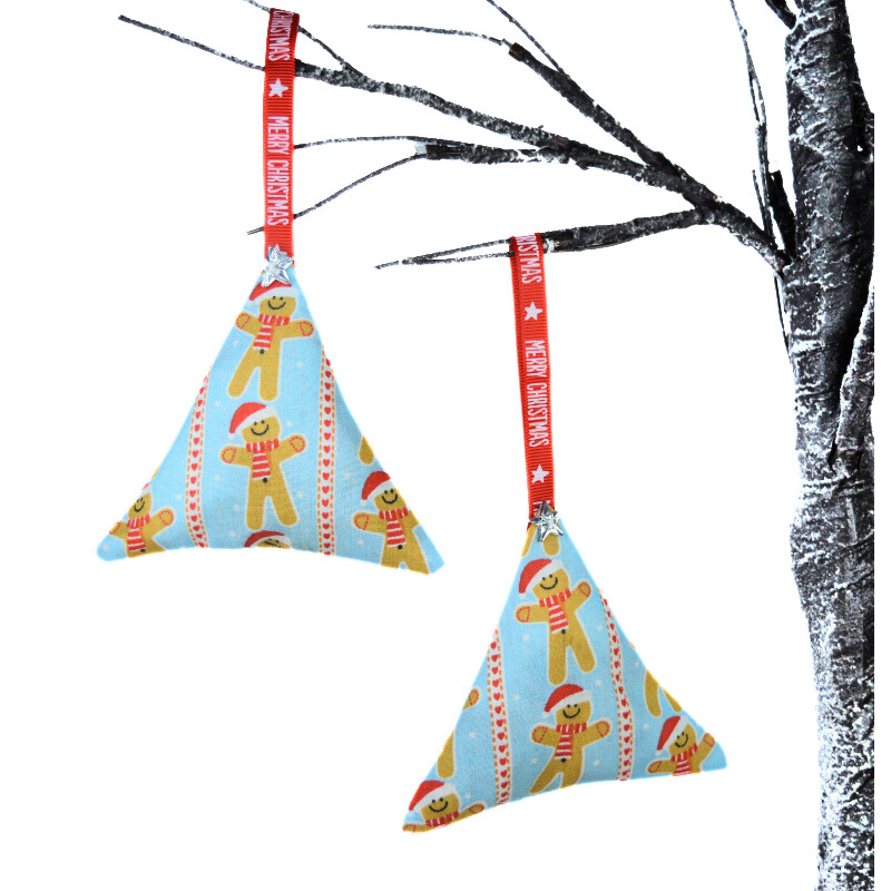 Christmas Scented Tree Decorations - Blue Gingerbread