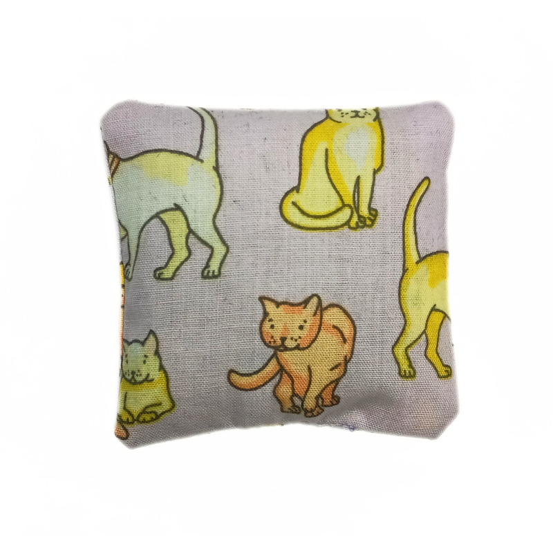Mini Lavender Pillow - Lilac Cats