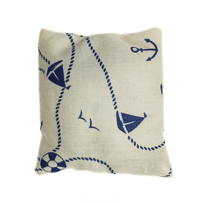 Mini Lavender Pillow - Cream Nautical
