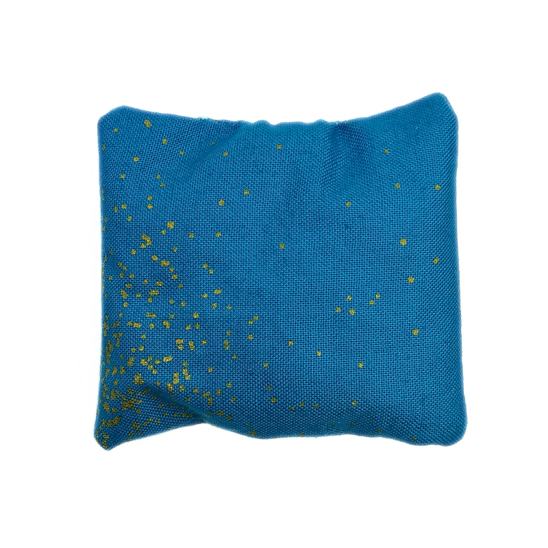 Mini Lavender Pillow - Blue & Gold