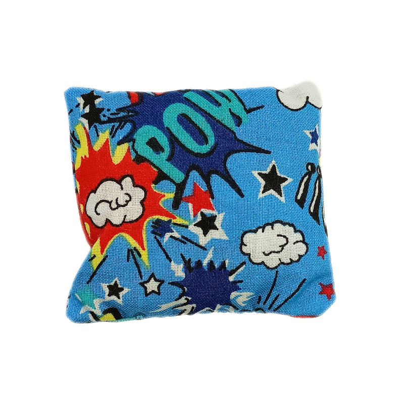 Mini Lavender Pillow -Blue Comic