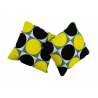 Set of 2 Mini Lavender Pillows - Yellow & Black Spots