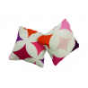 Set of 2 Mini Lavender Pillows - Pink, Purple & Red Geometric