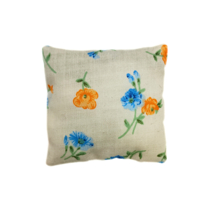 Mini Lavender Pillow - Peach, Orange & Blue Floral