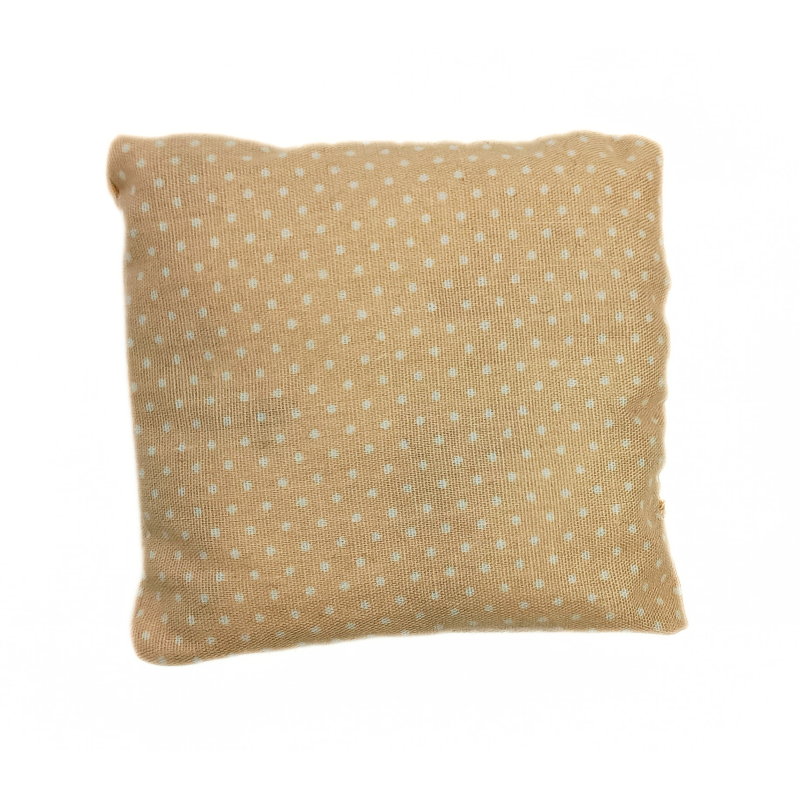 Mini Lavender Pillow - Beige Dot