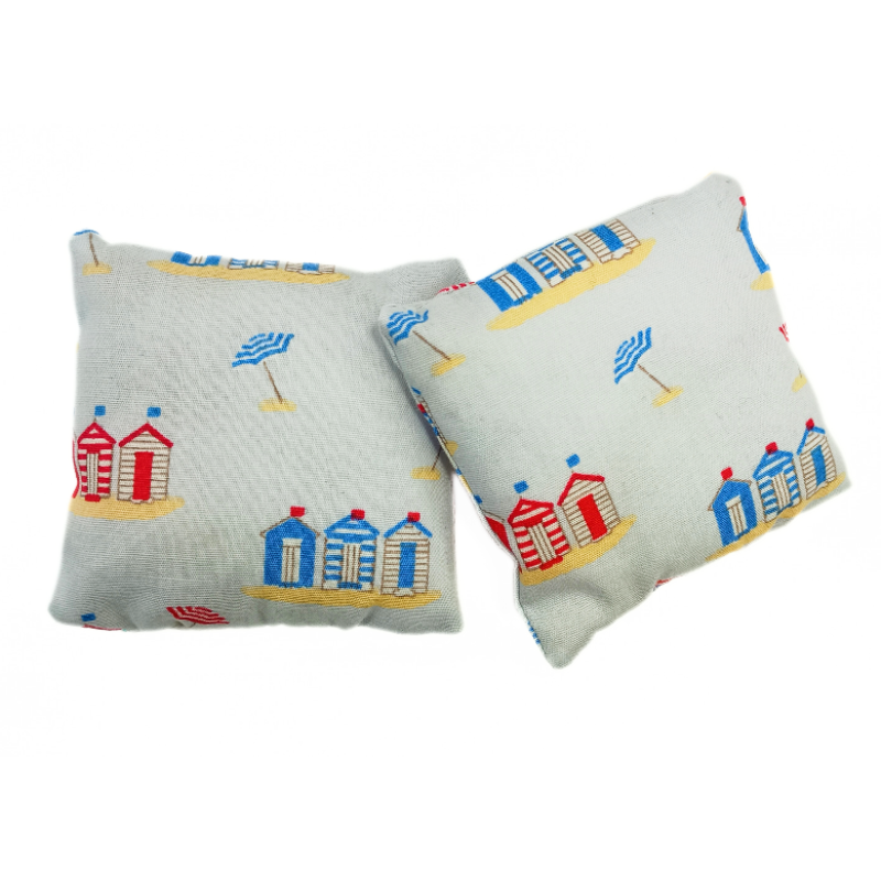 Set of 2 Mini Lavender Pillows - Beach Huts