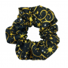 Christmas Black & Gold Swirl Scrunchie