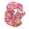 Pink Frosting & Sprinkles Scrunchie