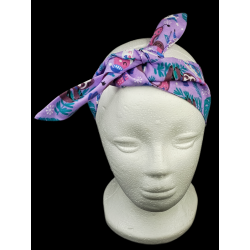 Christmas Purple Fantasy Self Tie Headband