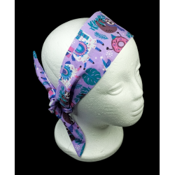 Christmas Purple Fantasy Self Tie Headband