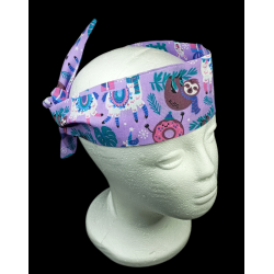 Christmas Purple Fantasy Self Tie Headband