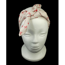 Christmas Robins & Bows Self Tie Headband