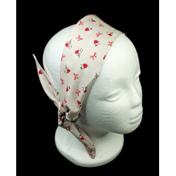 Christmas Robins & Bows Self Tie Headband