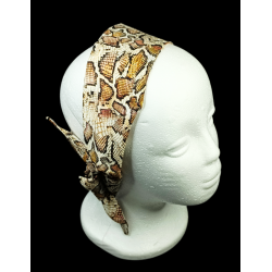Snake Skin Self Tie Headband