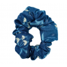 Twilight Blue Snowdrops Mini Scrunchie