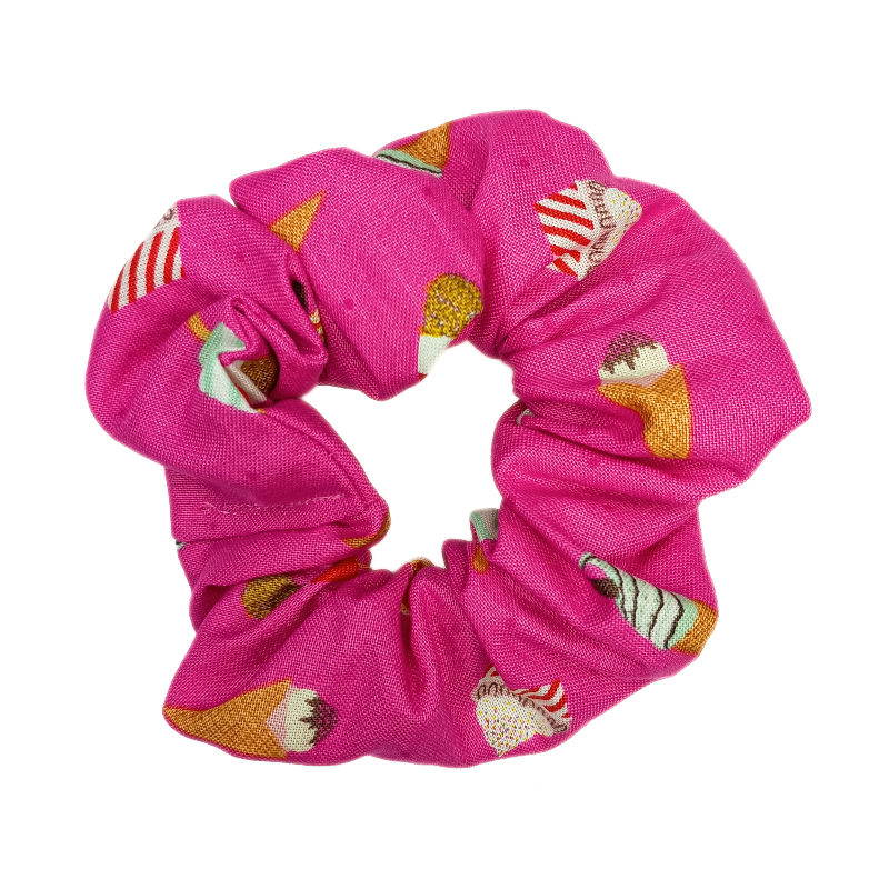Pink Ice Cream & Lollies Scrunchie