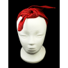 Christmas Red & Gold Swirl Self Tie Headband