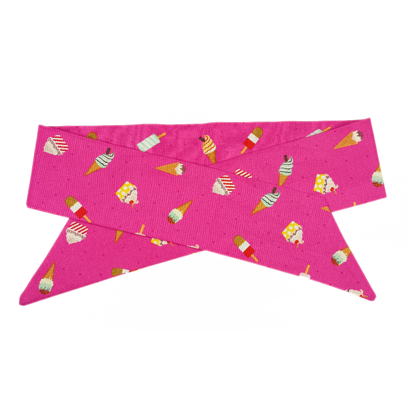 Pink Ice Cream & Lollies Self Tie Headband