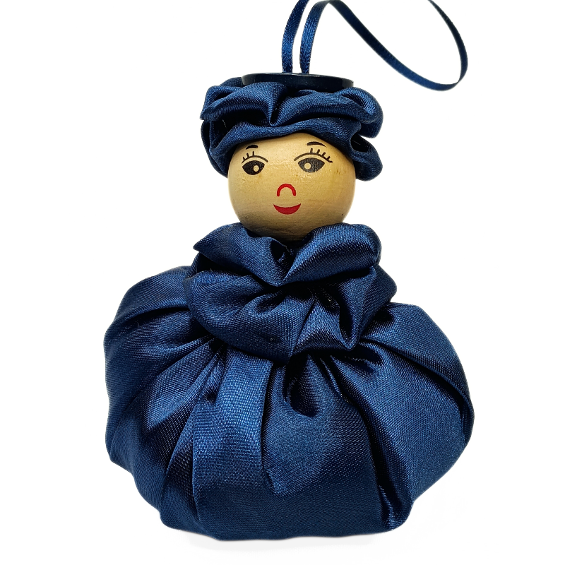 Satin Sweetheart  - Navy - Rose