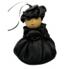 Satin Sweetheart  - Black- Rose