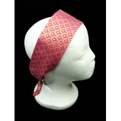 Pink Luna Metallic Self Tie Headband