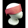 Pink Luna Metallic Self Tie Headband