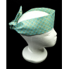 Teal Luna Metallic Self Tie Headband