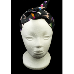 Cat & Books Self Tie Headband