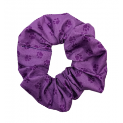 Purple Paws Scrunchie