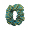 Teal Luna Metallica Mini Scrunchie