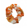 Retro Ghosts & Flowers Mini Scrunchie