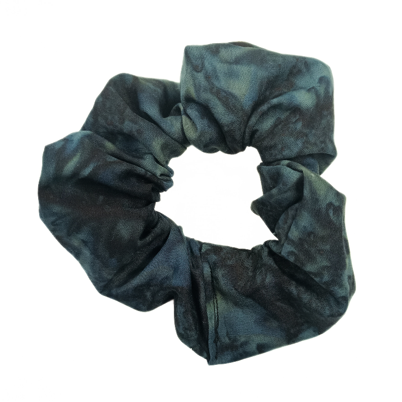 Black Batik Scrunchie