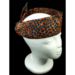 Midnight Earth Shale Batik Self Tie Headband