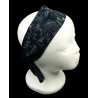 Black Batik Self Tie Headband