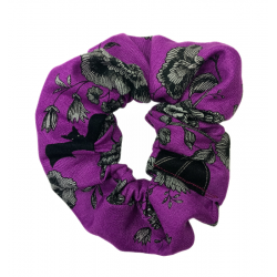Purple Night Garden Scrunchie