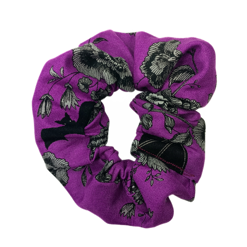 Purple Night Garden Scrunchie