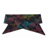 Rainbow Midnight Swirls Batik Self Tie Headband